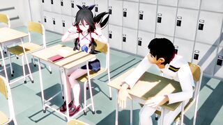 MMD 3d HENTAI 魁!! 罪袋学園!!　（主演：山風）