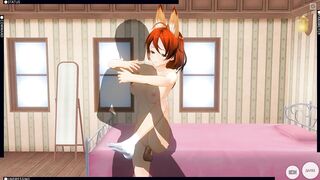 3D HENTAI Fucked Redhead Girlfriend after a Walk