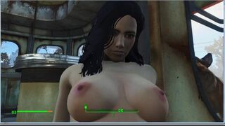 Lesbian Sex with Trudy, the Owner of the Cafe | Fallout 4, Porno Game 3d