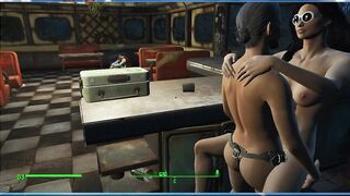 Lesbian Sex with Trudy, the Owner of the Cafe | Fallout 4, Porno Game 3d