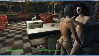 Lesbian Sex with Trudy, the Owner of the Cafe | Fallout 4, Porno Game 3d