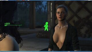 Lesbian Sex with Trudy, the Owner of the Cafe | Fallout 4, Porno Game 3d