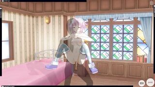 3D HENTAI Neptunia Fucks in the Room and Cums (Choujigen Game Neptune the Animation)