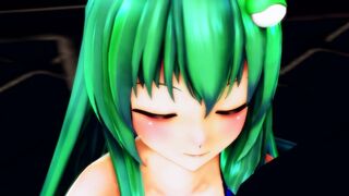 Sanae "you Wanted to see something like This, Right?" [touhou MMD]