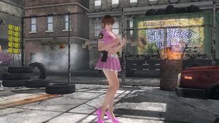 DOA5LR Kasumi Ryona in Police Officer Costume