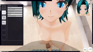 3D HENTAI POV Cute Girl Jerks you off