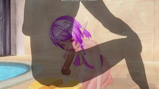 3D HENTAI Cute Elf Loves to Suck your Cock