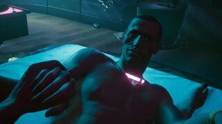 Cyberpunk 2077. Sex with a Guy, a Prostitute. Offered himself on the Street | PC Gameplay