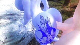 Sexy Futa Girl Fucks Busty Blue Futa Girl FUTA X FUTA Skyrim