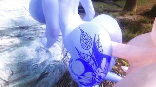 Sexy Futa Girl Fucks Busty Blue Futa Girl FUTA X FUTA Skyrim