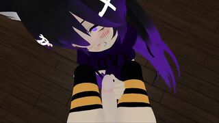 VRChat Lewd Kitty gives Blowjob and Handjob (re-upload)