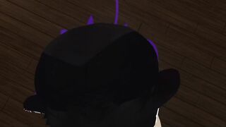 VRChat Lewd Kitty gives Blowjob and Handjob (re-upload)