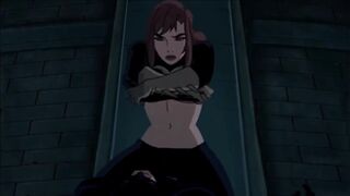 Batgirl Gets Frisky and Flashes her Tits - Batman Cartoon Hentai Porn