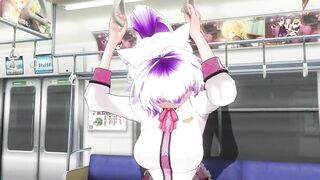 3D HENTAI Schoolgirl didn't Wear Panties on the Train (PART 2)