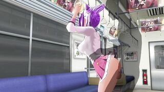 3D HENTAI Schoolgirl didn't Wear Panties on the Train (PART 2)