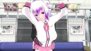 3D HENTAI Schoolgirl didn't Wear Panties on the Train (PART 2)