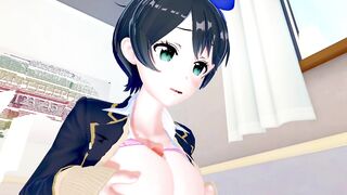 Ruka Sarashina Kanojo Okarishimasu 3D HENTAI 2/8