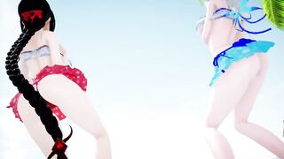 【MMD R-18 SEX DANCE】KANGXI, ILLUSTRIOUS INTENSE SEX ON THE BEACH SWEET HOT ASSS お尻の精子提供 [MMD]