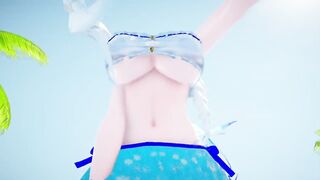 【MMD R-18 SEX DANCE】KANGXI, ILLUSTRIOUS INTENSE SEX ON THE BEACH SWEET HOT ASSS お尻の精子提供 [MMD]