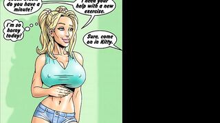 2 hot blondes hunt for big black cocks - Cartoon Porn Comic - PORNWIFI.COM