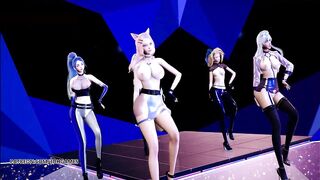 [MMD] STAYC - SO BAD Striptease Ahri Akali Kaisa Seraphine Evelynn KDA AllOut