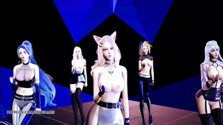 [MMD] STAYC - SO BAD Striptease Ahri Akali Kaisa Seraphine Evelynn KDA AllOut