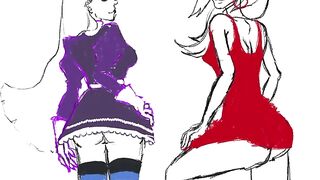 Speedpaint Procreate Fan Art Panty and Stocking with Garterbelt