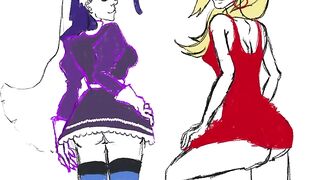 Speedpaint Procreate Fan Art Panty and Stocking with Garterbelt