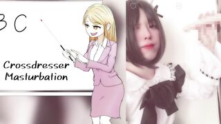 Japanese Hentai Shemale Crossdresser Maid Blow Job Masturbation Cosplay Animated Voice