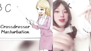 Japanese Hentai Shemale Crossdresser Maid Blow Job Masturbation Cosplay Animated Voice