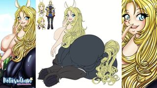 Horse Girl with Huge Butt and Big Futanari Penis SpeedPaint by HotaruChanART