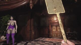 Resident Evil 8 Village Lady Dimitrescu - Violet Corset - Spanking Hard - 3D Hentai HD