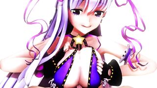 【MMD R-18 SEX DANCE】FATE BB BYIBY INTENSE MASTURBATION BIG TITS SPERM BATH セクシーホットビッグ [MMD]