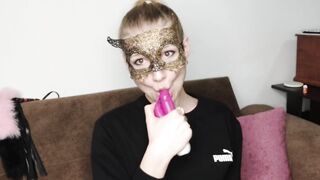 Deep Suck, Deepthroat, Minet, Blowjob, Big Dildo, Hot Blonde, Webcam, Julanjon, 1080HD, 60FPS