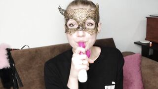 Deep Suck, Deepthroat, Minet, Blowjob, Big Dildo, Hot Blonde, Webcam, Julanjon, 1080HD, 60FPS