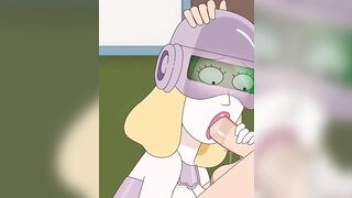 Rick and Morty - a way back Home - Sex Scene only - Part 41 Beth Sexbot Blowjob by LoveSkySanX