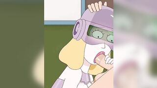 Rick and Morty - a way back Home - Sex Scene only - Part 41 Beth Sexbot Blowjob by LoveSkySanX