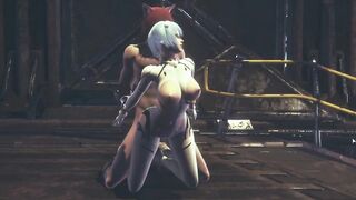 Robot Costume - 3D Hentai - (Uncensored)