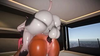 Furry Babe with Huge Ass Takes Big Hard Futa Furry Dick 3D Porn Game Yiffalicious