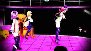 Mmd the Day after Halloween Collect all Hard Candies (3D Hentai)