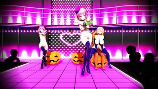 Mmd the Day after Halloween Collect all Hard Candies (3D Hentai)