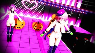 Mmd the Day after Halloween Collect all Hard Candies (3D Hentai)