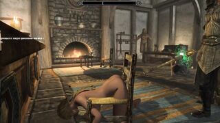 Fucked herself with Magic | Playing Skyrim Adult Mods