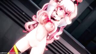 【r-18 MMD】Pink Haired Anime Girl with Animal Ear