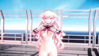 【r-18 MMD】Pink Haired Anime Girl with Animal Ear