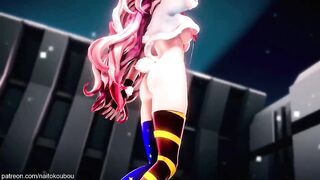 【r-18 MMD】Pink Haired Anime Girl with Animal Ear