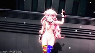 【r-18 MMD】Pink Haired Anime Girl with Animal Ear