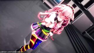 【r-18 MMD】Pink Haired Anime Girl with Animal Ear