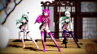 MMD R18 Nude Yamakaze Triples ( Everglow ) 123