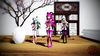 MMD R18 Nude Yamakaze Triples ( Everglow ) 123